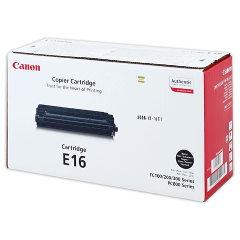 Картридж лазерный CANON E-16 FC-108/128/PC750/880, ресурс 2000 страниц, оригинальный, 1492A003