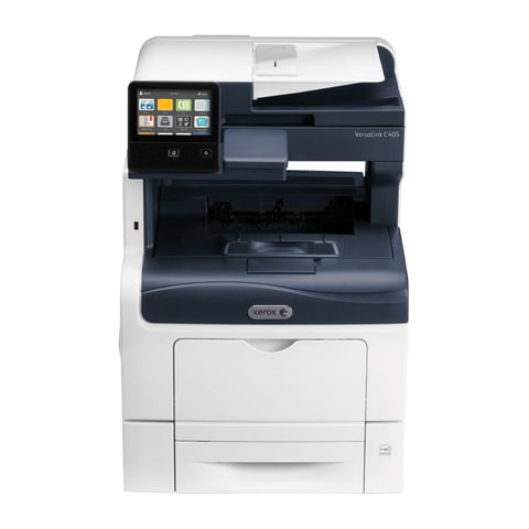 МФУ лазерное ЦВЕТНОЕ XEROX VersaLink C405DN 4 в 1 А4, 35 стр./мин., 80000 стр./мес., ДУПЛЕКС, АПД, сетевая карта, VLC405DN