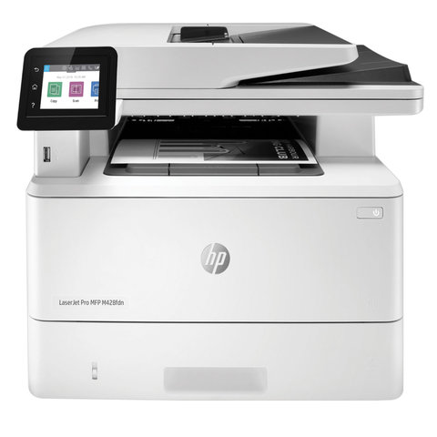 МФУ лазерное HP LaserJet Pro M428fdn 4 в 1, А4, 38 стр./мин, 80000 стр./мес., ДУПЛЕКС, ДАПД, сетевая карта, W1A32A