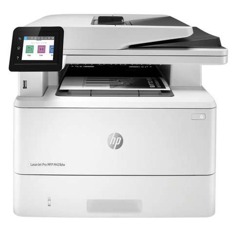 МФУ лазерное HP LaserJet Pro M428dw 3 в 1, А4, 38 стр./мин, 80000 стр./мес., ДУПЛЕКС, АПД, Wi-Fi, сетевая карта, W1A31A