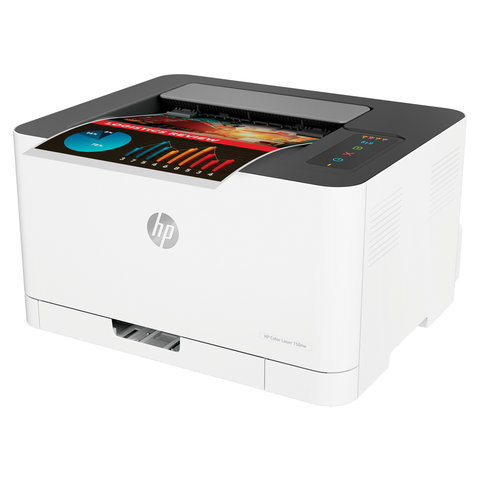 Принтер лазерный ЦВЕТНОЙ HP Color Laser 150nw А4, 18 стр./мин., 20000 стр./мес., Wi-Fi, сетевая карта, 4ZB95A