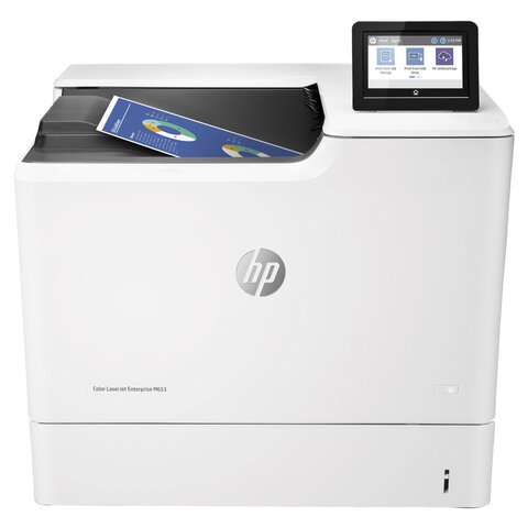 Принтер лазерный ЦВЕТНОЙ HP Color LJ Enterprise M653dn А4, 56 стр./мин., 120 000 стр./мес., ДУПЛЕКС, сетевая карта, J8A04A