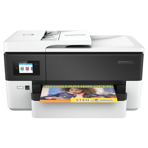 МФУ струйное HP OfficeJet Pro 7720 4 в 1 А3, 22 стр./мин, 30000 стр./мес., 4800х1200, ДУПЛЕКС, АПД, Wi-Fi, сетевая карта, Y0S18A