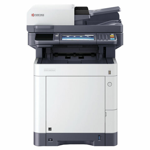 МФУ лазерное ЦВЕТНОЕ KYOCERA ECOSYS M6235cidn 3 в 1, А4, 35 стр./мин, 100 000 стр./мес., ДУПЛЕКС, АПД, сетевая карта, 1102V03NL1