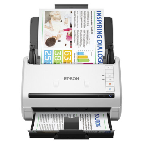 Сканер потоковый EPSON WorkForce DS-530II А4, 35 стр./мин, 1200x1200, ДАПД, B11B261401 Сканер потоковый EPSON WorkForce DS-530II А4, 35 стр./мин, 1200x1200, ДАПД, B11B261401