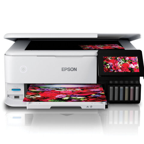 МФУ струйное EPSON L8160 3 в 1, А4, 32 стр./мин, 5760x1440, ДУПЛЕКС, Wi-Fi, сетевая карта, C11CJ20404