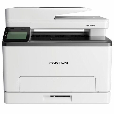 МФУ лазерное ЦВЕТНОЕ PANTUM CM1100ADN 3 в 1, А4, 18 стр./мин., 30000 стр./мес., ДУПЛЕКС, АПД, сетевая карта