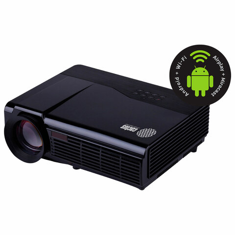 Проектор CACTUS CS-PRE.09B.WVGA, LCD, 1024x600, 16:10, 1200 лм, 350:1, 1,5 кг