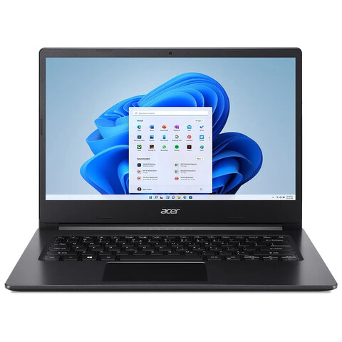 Ноутбук ACER Aspire A115-22-R2DZ 15,6, AMD Athlon 3050U 4 Гб, SSD 128 Гб, NO DVD, WIN 11, черный, NX.A7NER.00F