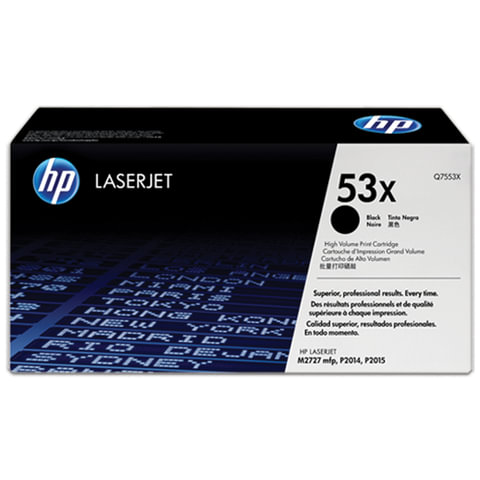 Картридж лазерный HP (Q7553X) LaserJet 2015/2015n/2014, №53X, оригинальный, ресурс 7000 страниц