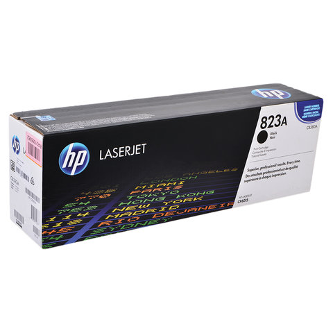 Картридж лазерный HP CB380A ColorLaserJet CP6015 и др, №823A, черный, оригинальный, ресурс 16500 страниц