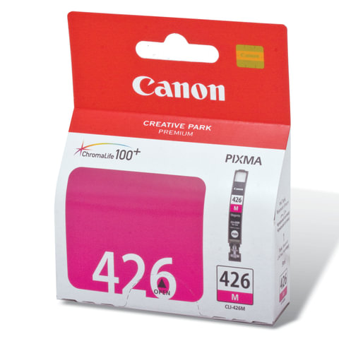 Картридж струйный CANON CLI-426M Pixma MG5140/MG5240/MG6140/MG8140, пурпурный, оригинальный, 4558B001