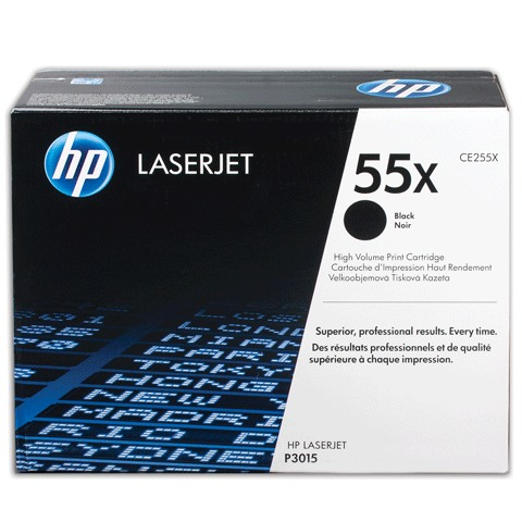 Картридж лазерный HP CE255X LaserJet P3015d/P3015dn/P3015x, №55X, оригинальный, ресурс 12500 страниц