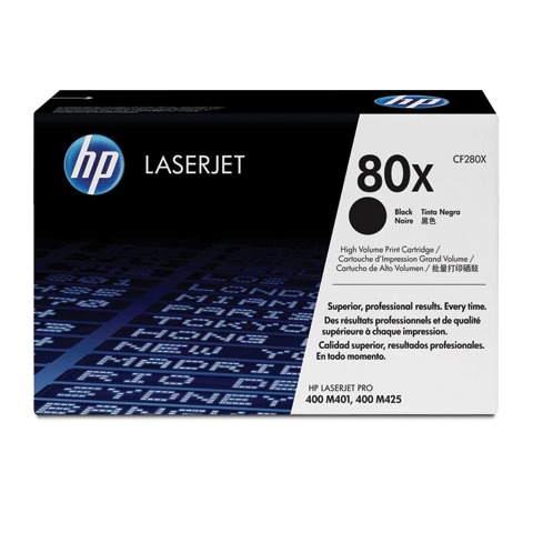 Картридж лазерный HP (CF280X) LaserJet Pro M401/M425, №80X, черный, оригинальный, ресурс 6900 страниц