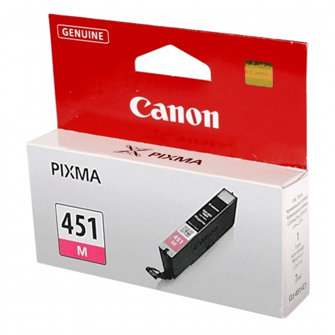 Картридж струйный CANON CLI-451M Pixma iP7240 и другие, пурпурный, оригинальный, 6525B001