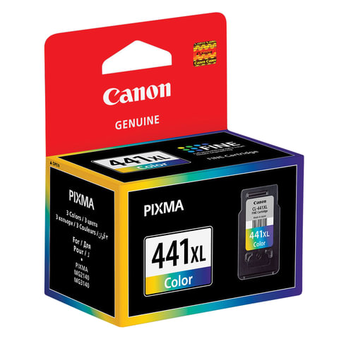 Картридж струйный CANON CL-441XL PIXMA MG2140/3140/3540/4240, цветной, оригинальный, ресурс 400 стр., увеличенная емкость, 5220B001