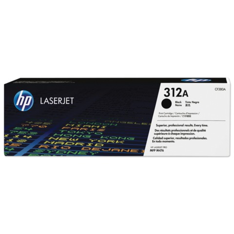 Картридж лазерный HP (CF380A) LaserJet Pro M476dn/476dw/476nw, №312A, черный, оригинальный, ресурс 2400 страниц