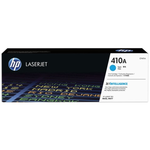 Картридж лазерный HP CF411A LaserJet Pro M477/M452, №410A, голубой, оригинальный, ресурс 2300 страниц