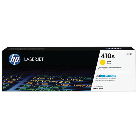 Картридж лазерный HP CF412A LaserJet Pro M477/M452, №410A, желтый, оригинальный, ресурс 2300 страниц