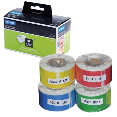 Картридж для принтеров этикеток DYMO Label Writer, этикетка 28х89 мм, в рулоне, 130 шт./рулоне, комплект 4 рулона, ассорти, S0722380 Картридж для принтеров этикеток DYMO Label Writer, этикетка 28х89 мм, в рулоне, 130 шт./рулоне, комплект 4 рулона, ассорти, S0722380