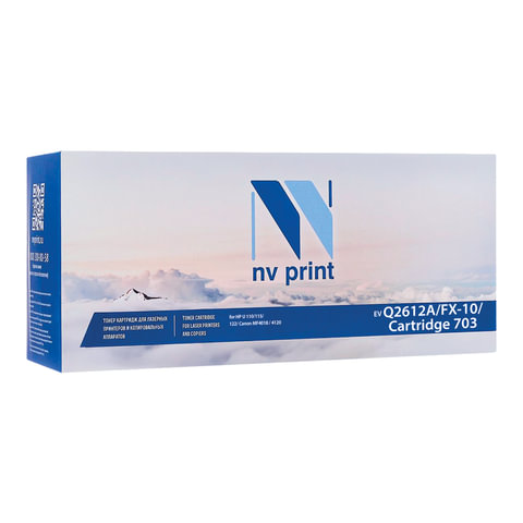 Картридж лазерный NV PRINT NV-Q2612A/FX-10/703 для HP/CANON LaserJet/i-SENSYS, ресурс 2000 стр., NV-2612A/FX-10/