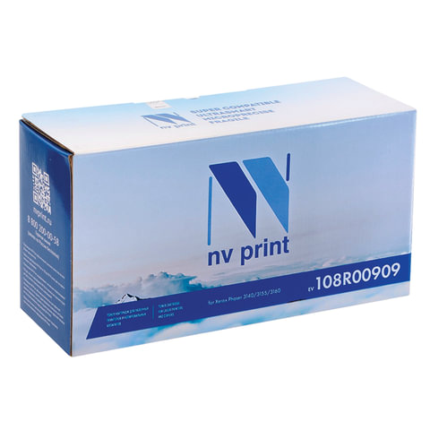 Картридж лазерный NV PRINT NV-108R00909 для XEROX Phaser 3140/3155/3160, ресурс 2500 стр.