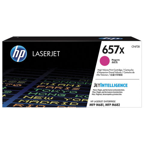 Картридж лазерный HP CF473X Color LJ M681dh/M681f/M682z, №657X, пурпурный, оригинальный, 23000 страниц