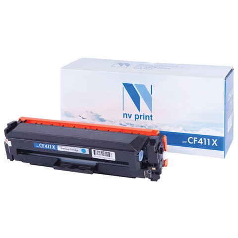 Картридж лазерный NV PRINT NV-CF411X для HP M377dw/M452nw/M477fdn/M477fdw, голубой, ресурс 5000 страниц