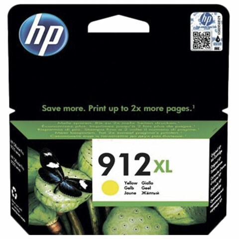 Картридж струйный HP (3YL83A) для HP OfficeJet Pro 8023, №912XL желтый, ресурс 825 страниц, оригинальный Картридж струйный HP (3YL83A) для HP OfficeJet Pro 8023, №912XL желтый, ресурс 825 страниц, оригинальный
