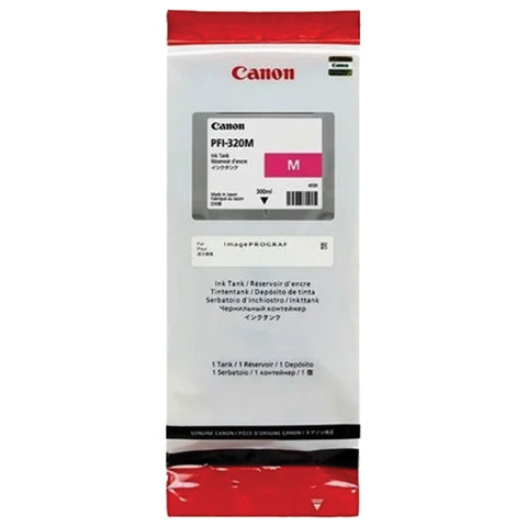 Картридж струйный CANON (PFI-320M) для imagePROGRAF TM-200/205/300/305, пурпурный, 300 мл, оригинальный, 2892C001 Картридж струйный CANON (PFI-320M) для imagePROGRAF TM-200/205/300/305, пурпурный, 300 мл, оригинальный, 2892C001