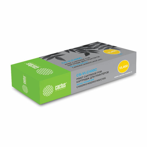 Тонер-картридж CACTUS CS-VLC400C для Xerox VersaLink C400DN/C405DN/C400/405, голубой, ресурс 8000 страниц