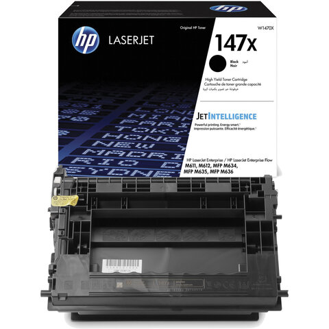 Картридж лазерный HP W1470X LaserJet M611dn/M612dn/M635/M636, №147X, оригинальный, ресурс 25000 страниц