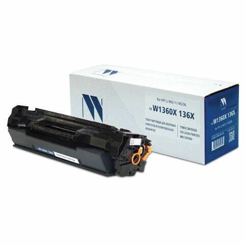 Картридж лазерный NV PRINT (NV-W1360X) для HP LaserJet M211/M236, ресурс 2600 страниц Картридж лазерный NV PRINT (NV-W1360X) для HP LaserJet M211/M236, ресурс 2600 страниц