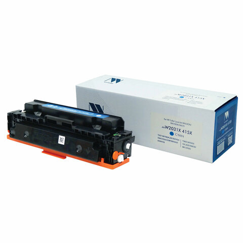Картридж лазерный NV PRINT (NV-W2031X) для HP Color LaserJet M454dn/M454dw, голубой, ресурс 6000 страниц Картридж лазерный NV PRINT (NV-W2031X) для HP Color LaserJet M454dn/M454dw, голубой, ресурс 6000 страниц
