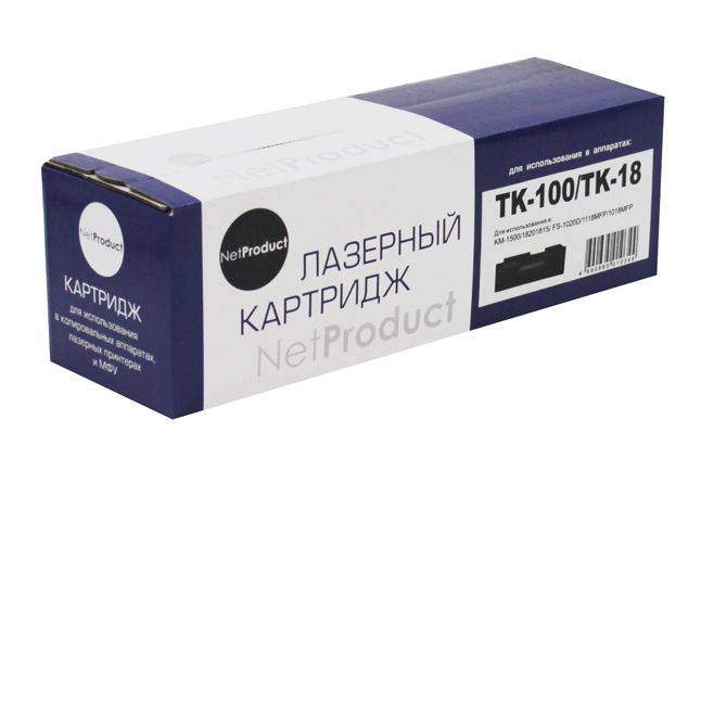 Тонер-картридж NetProduct (N-TK-100/TK-18) для Kyocera KM-1500/FS-1020, 7,2K