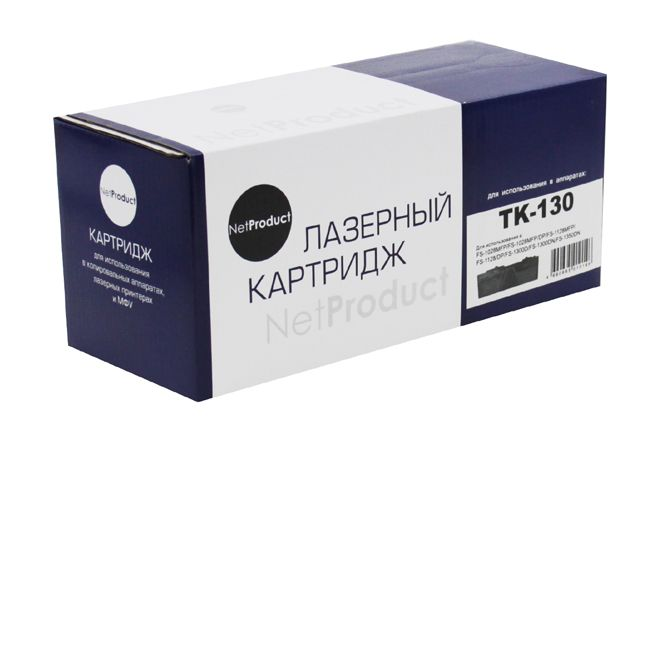 Тонер-картридж NetProduct (N-TK-130) для Kyocera FS-1028MFP/DP/1300D, 7,2K