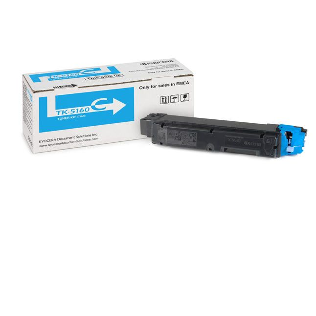 Тонер-картридж TK-5160C Kyocera P7040 cdn,12К  голубой 1T02NTCNL0