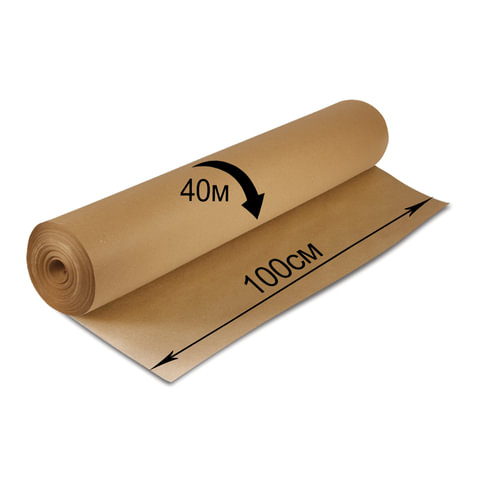 Крафт-бумага в рулоне, 1000 мм x 40 м, плотность 78 г/м2, Марка А (Коммунар), BRAUBERG, 440148 Крафт-бумага в рулоне, 1000 мм x 40 м, плотность 78 г/м2, Марка А (Коммунар), BRAUBERG, 440148