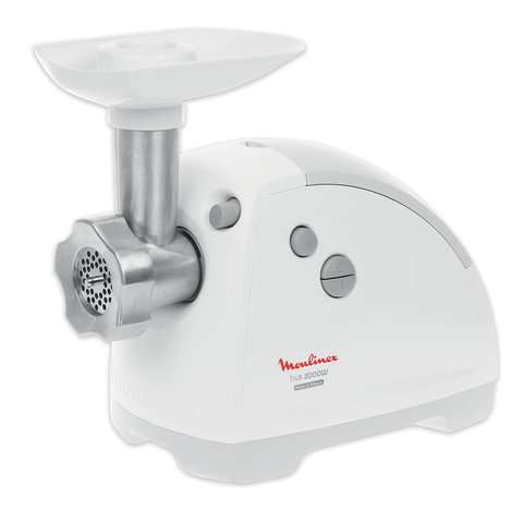 Мясорубка MOULINEX ME620132, мощность 2000 Вт, производительность 2,6 кг/мин., реверс, пластик, белая Мясорубка MOULINEX ME620132, мощность 2000 Вт, производительность 2,6 кг/мин., реверс, пластик, белая