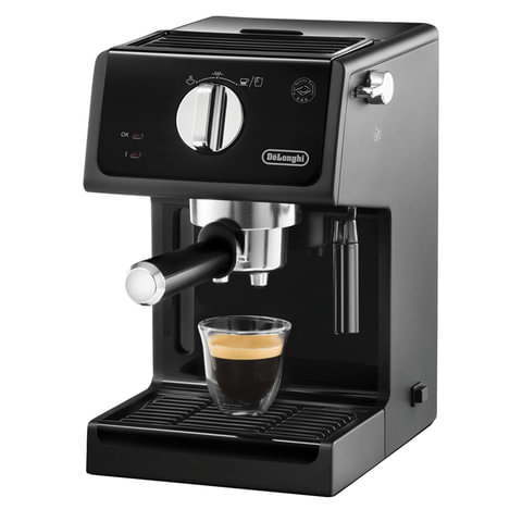 Кофеварка рожковая DELONGHI ECP31.21, 1100 Вт, объем 1 л, ручной капучинатор, черная Кофеварка рожковая DELONGHI ECP31.21, 1100 Вт, объем 1 л, ручной капучинатор, черная