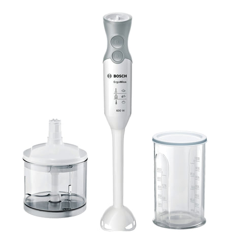 Блендер погружной BOSCH MSM66020, 600 Вт, 12 скоростей, 2 насадки, белый Блендер погружной BOSCH MSM66020, 600 Вт, 12 скоростей, 2 насадки, белый