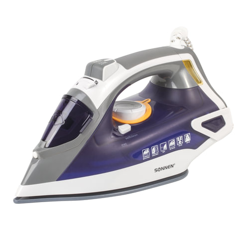 Утюг SONNEN SI-240, 2600 Вт, керамическое покрытие, антикапля, антинакипь, фиолетовый, 453507 Утюг SONNEN SI-240, 2600 Вт, керамическое покрытие, антикапля, антинакипь, фиолетовый, 453507