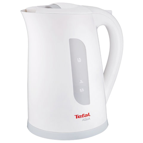 Чайник TEFAL KO270130, 1,7 л, 2400 Вт, закрытый нагревательный элемент, пластик, белый/серый Чайник TEFAL KO270130, 1,7 л, 2400 Вт, закрытый нагревательный элемент, пластик, белый/серый