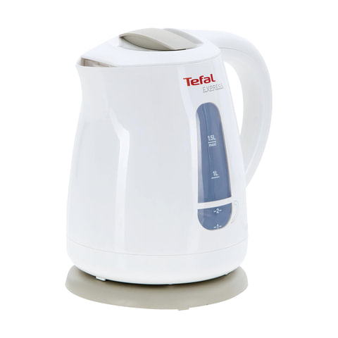 Чайник TEFAL KO29913E, 1,5 л, 2200 Вт, закрытый нагревательный элемент, пластик, белый Чайник TEFAL KO29913E, 1,5 л, 2200 Вт, закрытый нагревательный элемент, пластик, белый