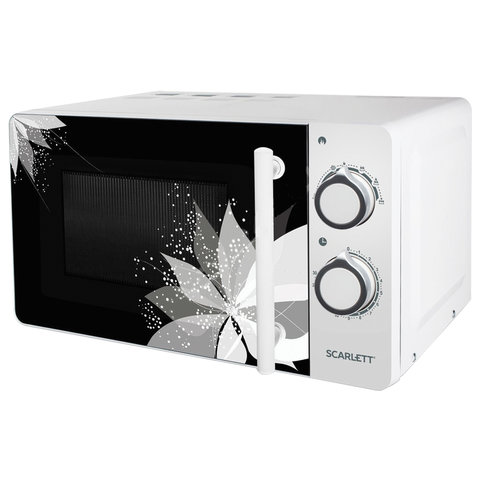 Микроволновая печь SCARLETT SC-MW9020S06M, объем 20 л, 700 Вт, механическое управление, таймер, гриль, белая Микроволновая печь SCARLETT SC-MW9020S06M, объем 20 л, 700 Вт, механическое управление, таймер, гриль, белая