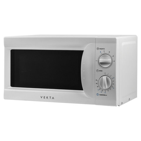 Микроволновая печь VEKTA MS720AHW, объем 20 л, мощность 700 Вт, механическое управление, таймер, белая Микроволновая печь VEKTA MS720AHW, объем 20 л, мощность 700 Вт, механическое управление, таймер, белая