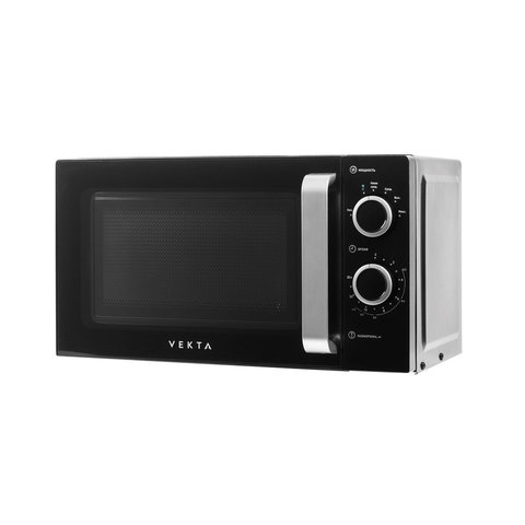 Микроволновая печь VEKTA MS720ATB, объем 20 л, мощность 700 Вт, механическое управление, таймер, черная Микроволновая печь VEKTA MS720ATB, объем 20 л, мощность 700 Вт, механическое управление, таймер, черная