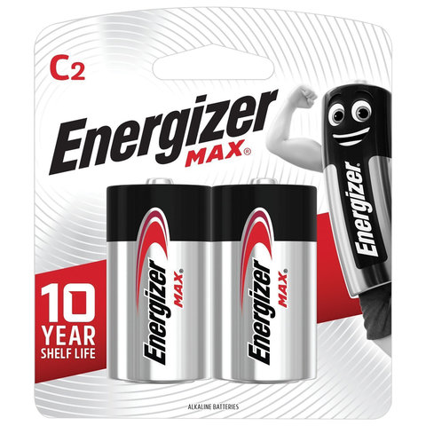 Батарейки ENERGIZER Max, С LR14, 14А,алкалиновые, КОМПЛЕКТ 2 шт., блистер, E301533200