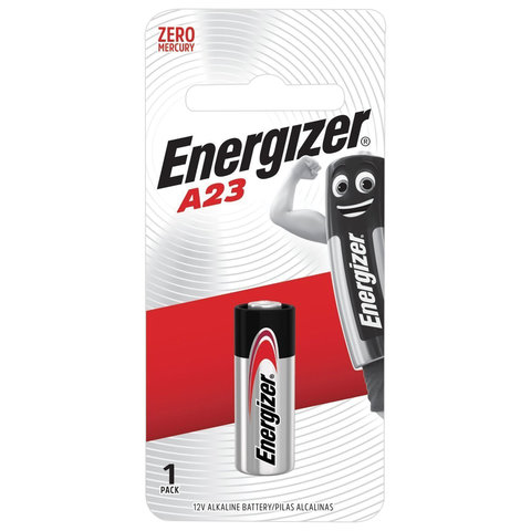Батарейка ENERGIZER, A23 (23АЕ), алкалиновая, для сигнализаций, 1 шт., в блистере, 639315 Батарейка ENERGIZER, A23 (23АЕ), алкалиновая, для сигнализаций, 1 шт., в блистере, 639315
