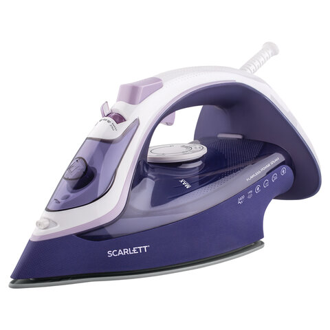 Утюг SCARLETT SC-SI30K37, 2400 Вт, керамическое покрытие, антинакипь, антикапля, фиолетовый Утюг SCARLETT SC-SI30K37, 2400 Вт, керамическое покрытие, антинакипь, антикапля, фиолетовый
